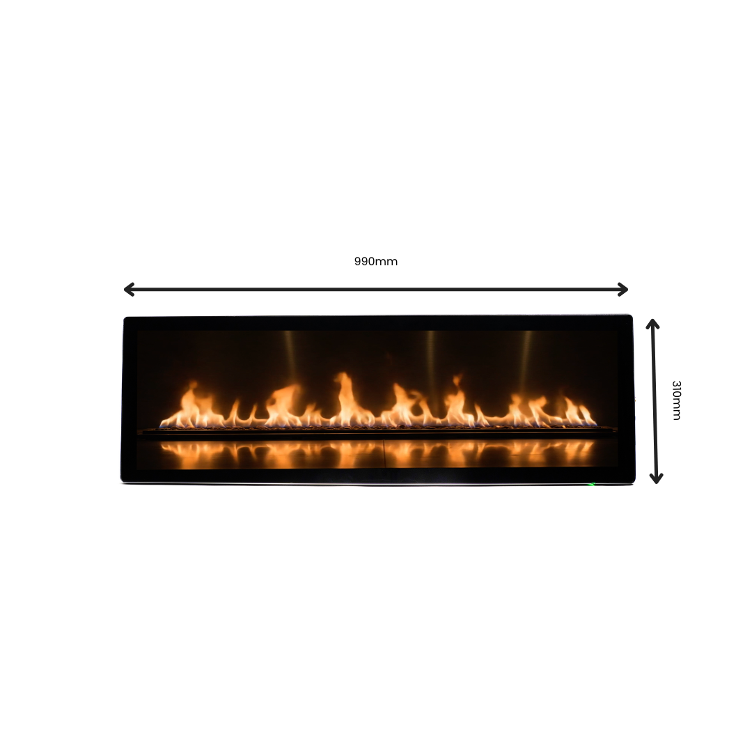 38.5" 990mm - Gas Effect Fire - wall mounted GF1-39