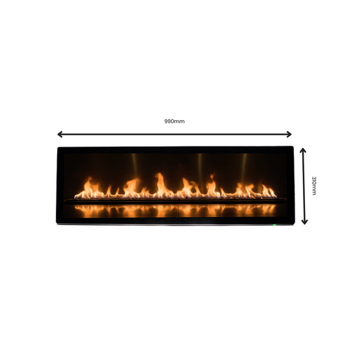 38.5" 990mm - Gas Effect Fire - wall mounted GF1-39