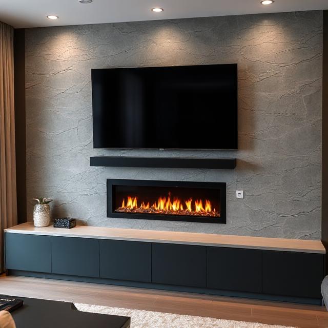 36"" 915mm - Gas Effect Fire - Wall or Surface mounted GF1-36